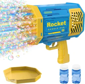 for Kids$ Good Summer Toy Gift for Kids$ Bubble Maker Birthday Wedding Party (Blue) Bubble commerce maiden suspension Machine$ 69 Holes Bubble Gun$ Perfect Bubbles Machine Gun for Kids$ Bubbles Party Favors 