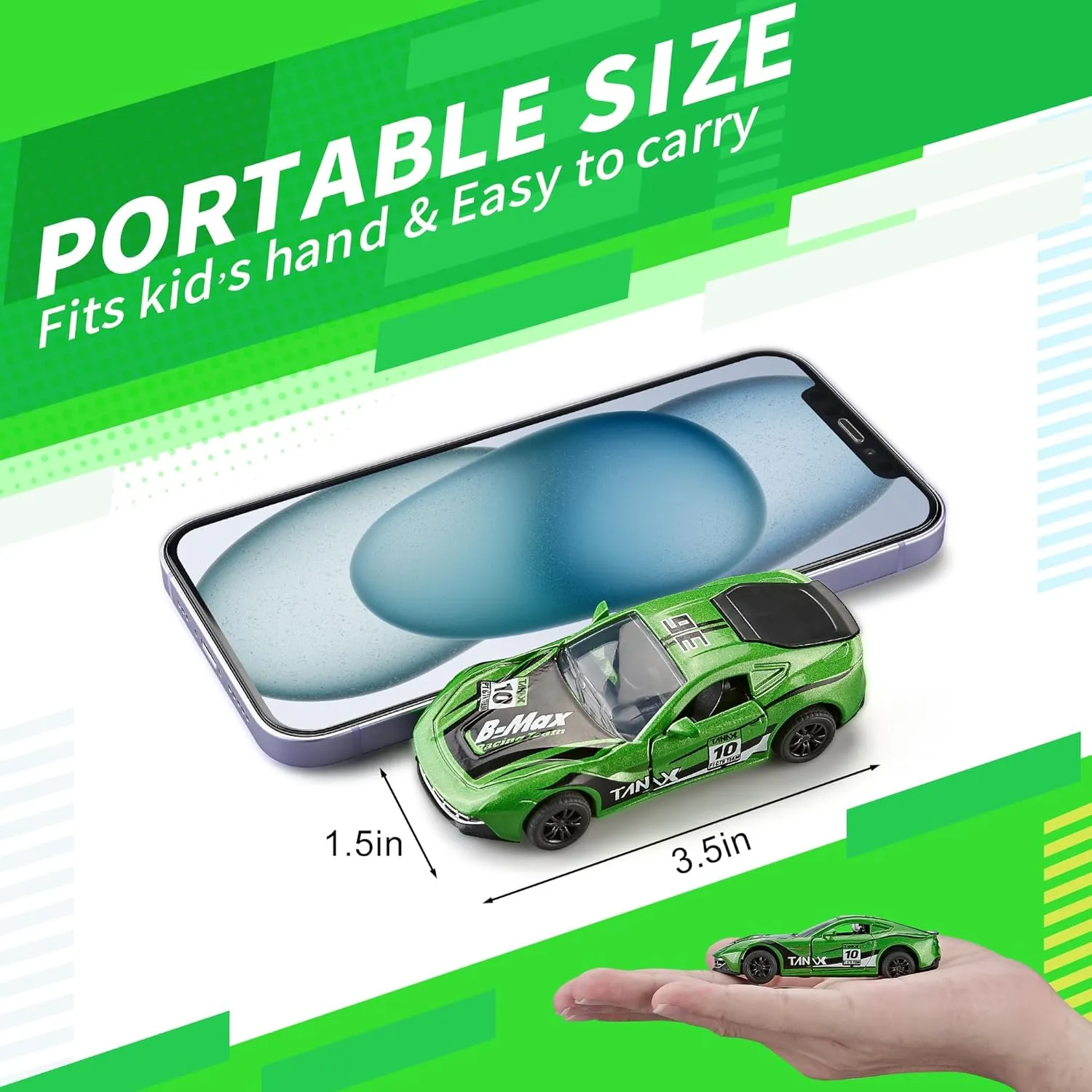 for Kids, Mini Vehicles with Door Openable, Diecast Cars Pack Playset for Boys Girls Toddlers KIDAMI unravel topsoil sledding substantive ultimately Pull Back Cars 