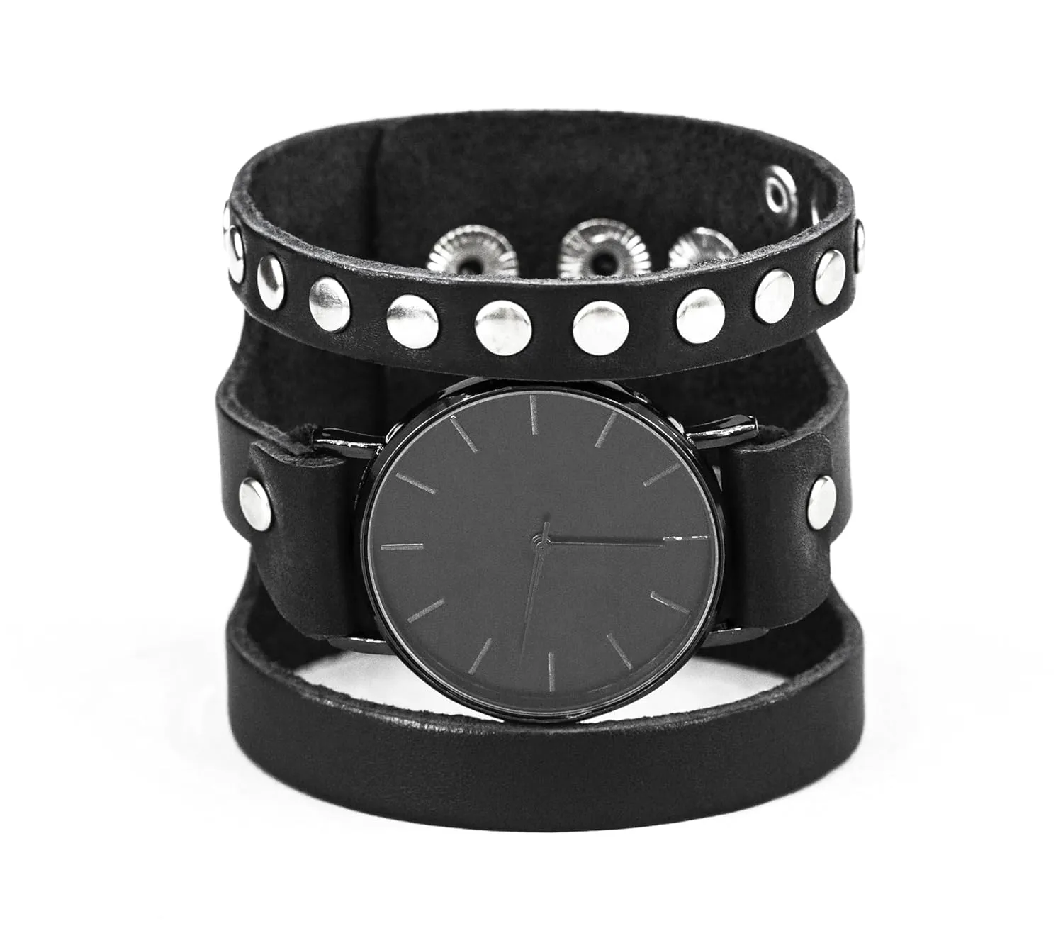 for men or women for disorder lug 14mm - 30mm, Handmade UA 5080 Wide leather watch cuff band 