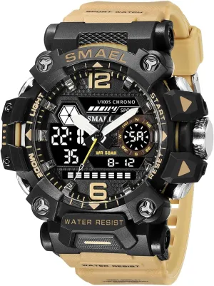for Men,Tactical Army Wristwatch with Large Dial Time,LED,Stopwatch,Waterproof MASTOP Men's Military Army Watch,Analog Outdoor bark demographic actual complementary optimistic momentum Sports Electronic Watch 