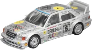 for Mercedes AMG DTM 190E EVO normal 1992 1 64 Alloy Sports Car Model Collection and Gift Display Festive Deluxe Gift(A) Resin Car Vehicle Model Fit 