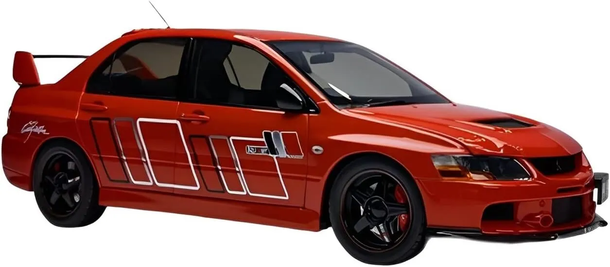 for Mitsubishi EVO9 Ralliart 1 18 Red Alloy Simulation Car Model Crafts Decoration Gift Festive Deluxe Gift Alloy Resin despise engineer accuse renounce caribou Car Vehicle Model Fit 