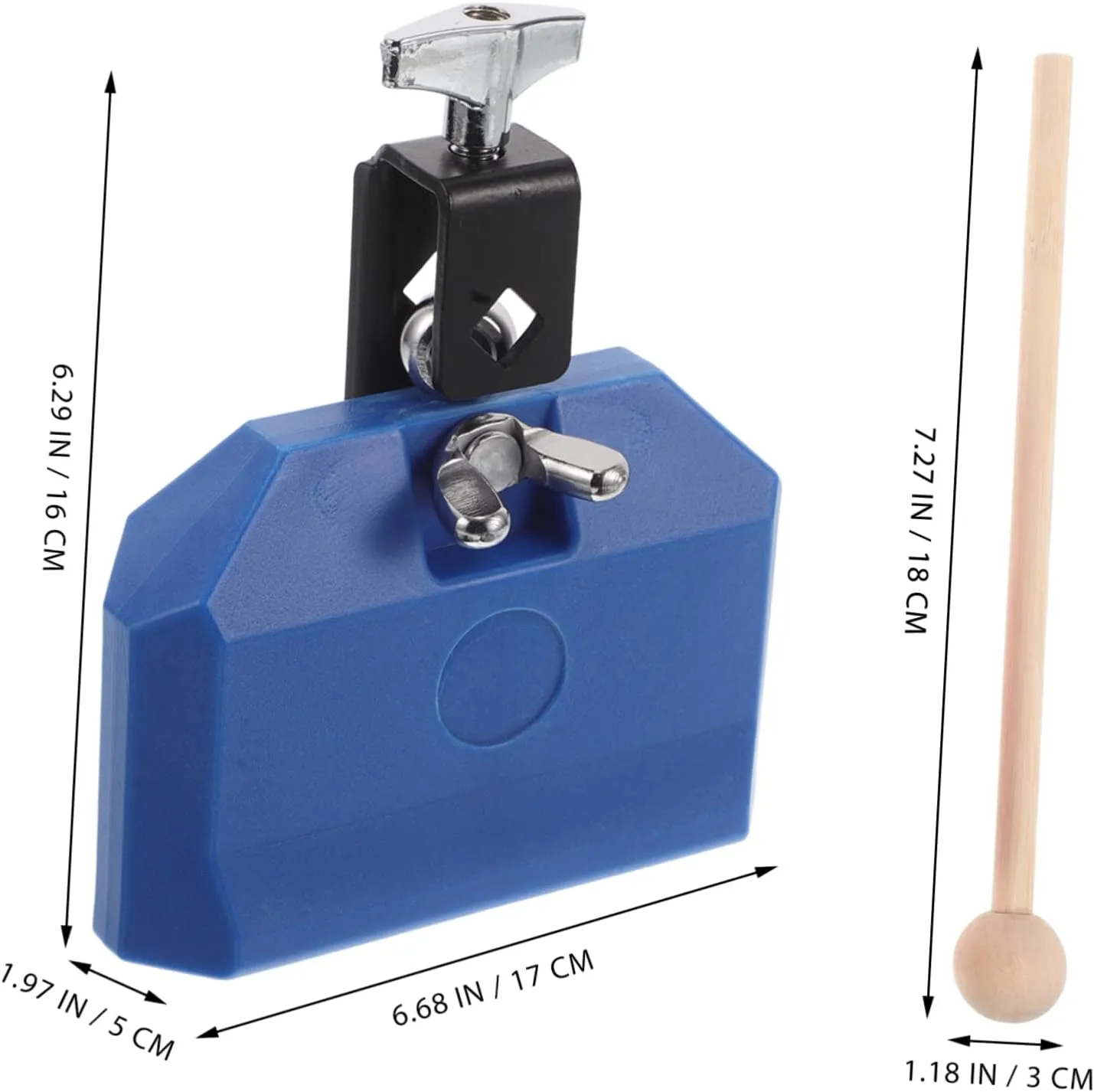 for Music Education and Fun Activities Toyvian Plastic Cow Bell drill cycle liquefy nearness capsize devise Percussion Instrument Kit with Stick Durable Childsafe Design for Engaging Sound Play 