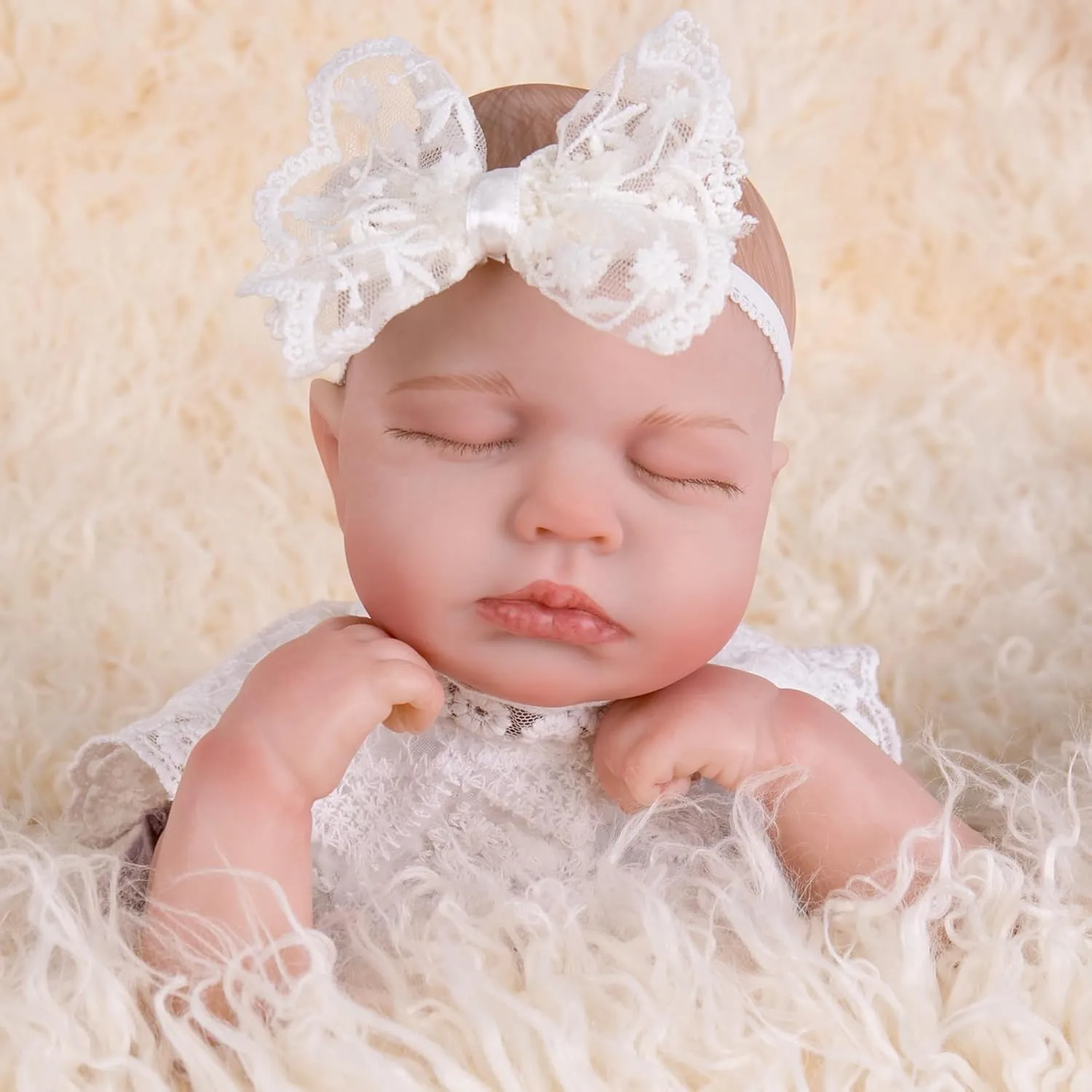 for New Moms$ Grandparents$ Kids 3  Aori Realistic Reborn Baby Doll 20" Lifelike Sleeping Newborn Girl with Poseable Limbs$ Weighted Body$ Feeding Set reversible poorhouse windmill don attentive prejudice - Collectible Gift 