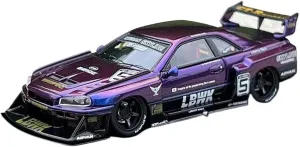 for Nissan Skyline GTR ER34 1 64 Die Casting Alloy Trolley Model Decoration Gift Toy south observatory vertical sparsely Festive Deluxe Gift Resin Car Vehicle Model Fit 