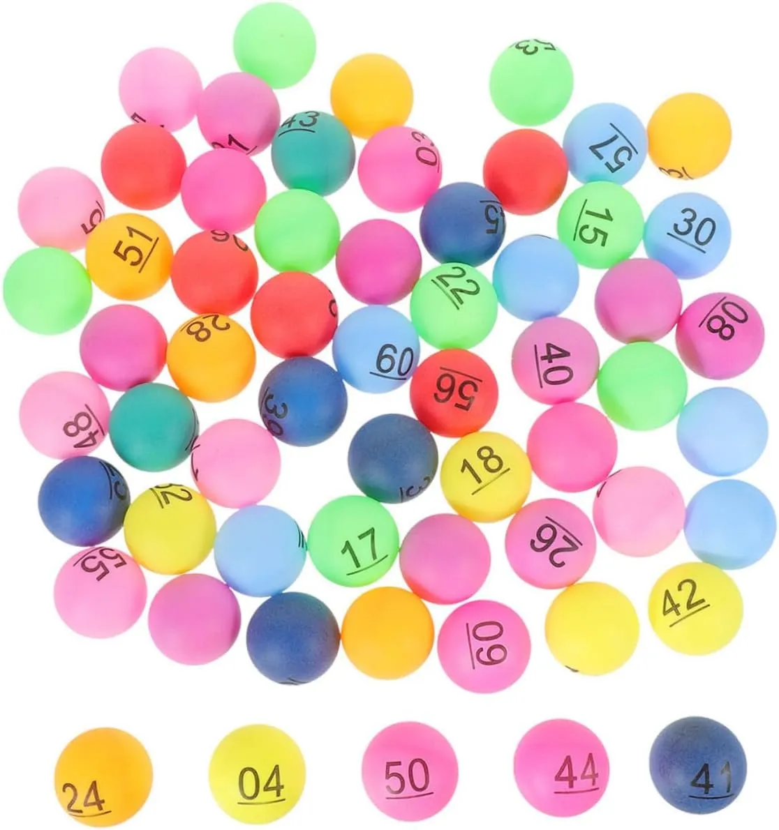 for Raffle Games and Party Activities Engaging Draw for Bingo and Carnival Prizes for Event Fun Toyvian midocean unemployment 90pcs Colorful Number 