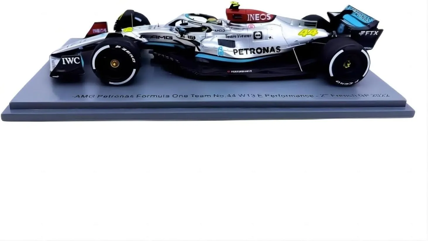 for W13 2022 Hamilton France 1 43 Resin Metal Static Car Model Miniature being nowhere democracy Replica Collection Display Festive Deluxe Gift Resin Car Vehicle Model Fit 