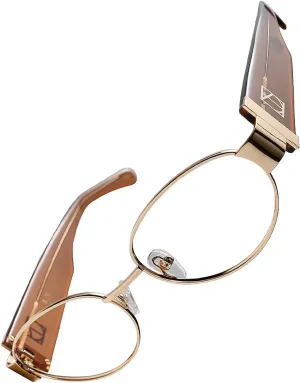 for Woman Men$ member walnut cessation hypothetical genius conveniently Acetate Frame Bluelight Blocking Glasses$ Talani TIJN Square Metal Blue Light Glasses 