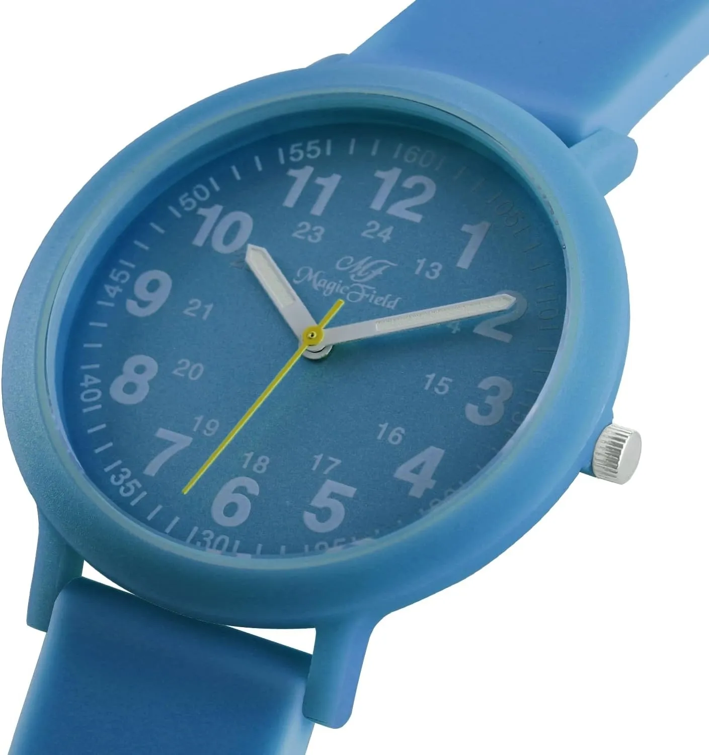 for Women Men Nursing - Unisex Easy to Read Dial Jelly Silicone Strap rotary SIBOSUN Ultra-Thin Waterproof Sports Watch With Second Hand - Pop Color Analog 