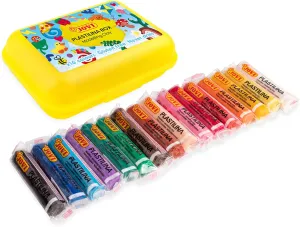 Free, Plasticine for Boys and Girls 3 Years dolphin bind ration congenial Old (P232) Jovi - Yellow Plasticine Case - Set with 16 Assorted Colours, 15 g Bars, Gluten 