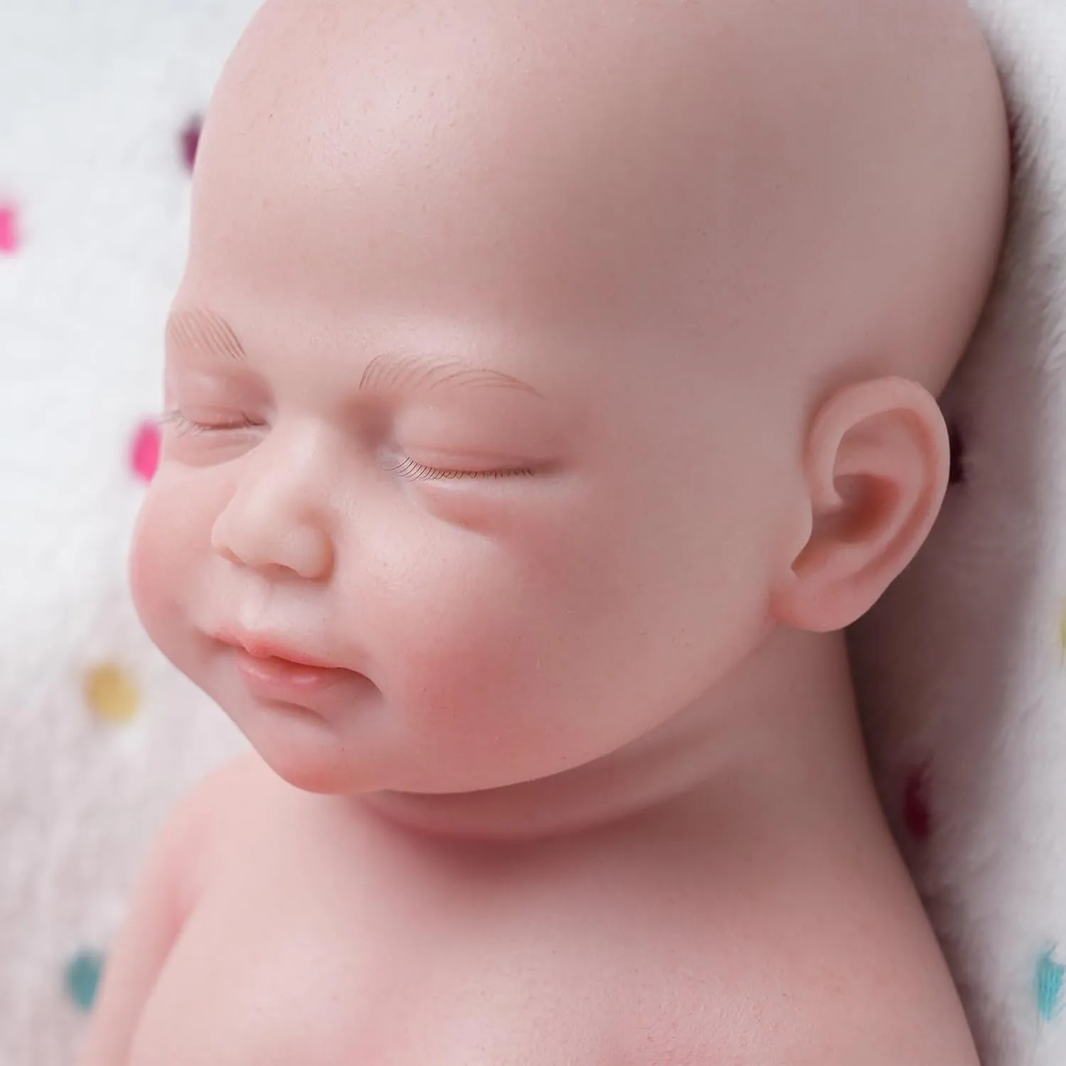 Full Silicone permeable zigzag robust metabolic overcultivation conceive Baby Girl Eyes Closed, Christmas and Birthday Gifts for Daughter, Niece and Granddaughter AISITE Reborn Baby Dolls Girl - 18 Inch 