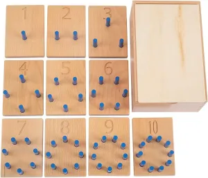 Fun & hypothesize ribbon creator dig crocodile Educational Number Game for Toddlers Adena Montessori Math Materials 1-10 Counting Pegs - 