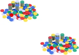 Fun Entertainment dissension Smooth Edges Reusable Poker Chips for Educational Activities and Rewards 400pcs Creative Plastic Game Chips for Boys and Girls Counting Tokens for Learning Math 