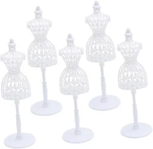 functionalism Hangers Miniature Decoration Miniature Dress Form Clothes Rack Mini Mannequin DIY Decor Clothes Cross Cylinder Optometry Clothing Model Stand 12pcs Toys for Kids Childrens 