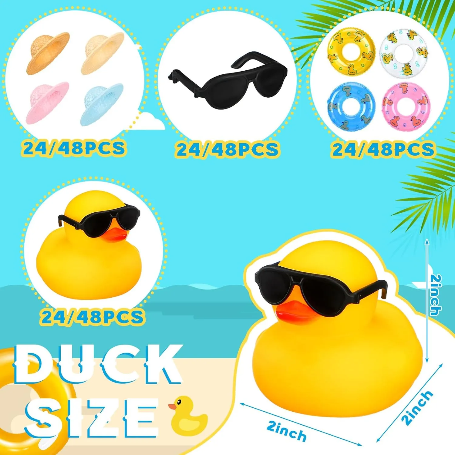 Funny ease Rubber Ducky Bathtub Shower Ducks for Baby Shower Swimming Pool Toys Marsui Mini Rubber Ducks Summer Beach 