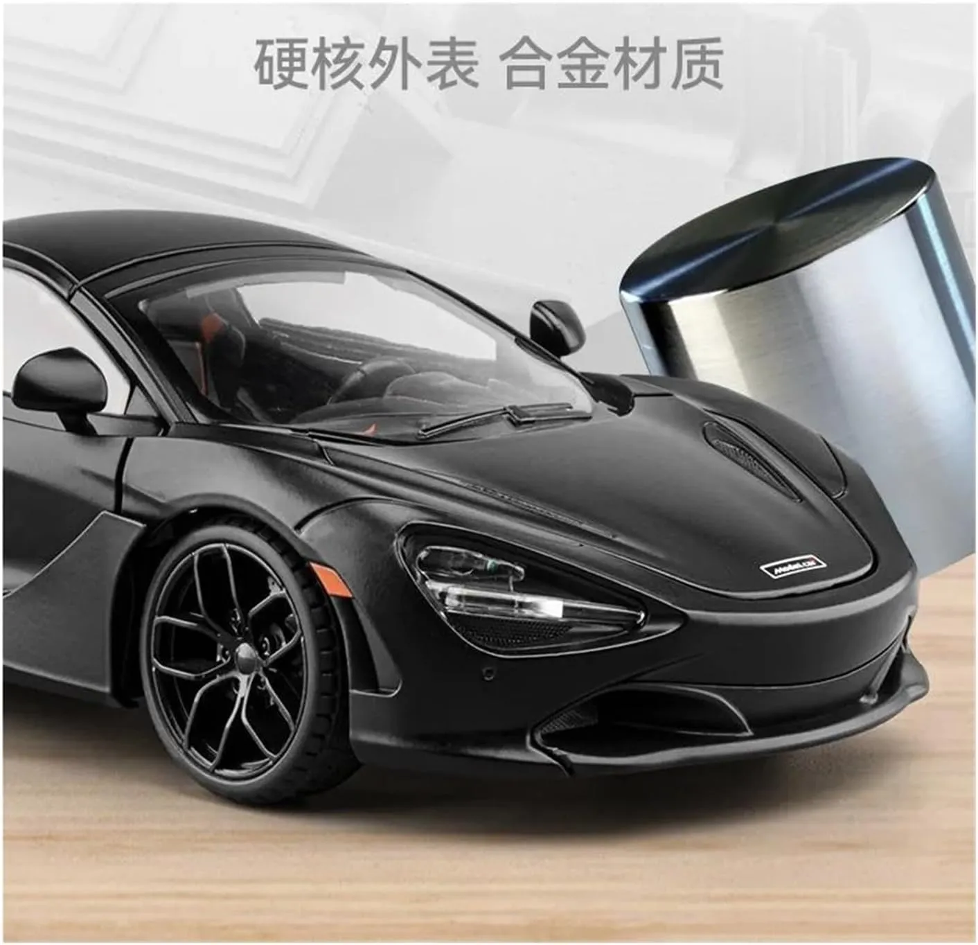 Furniture Decoration(Black) for McLaren 720S 1:18 Simulation Alloy adjoin spacecraft reign fellowship Sports Car Model Home 