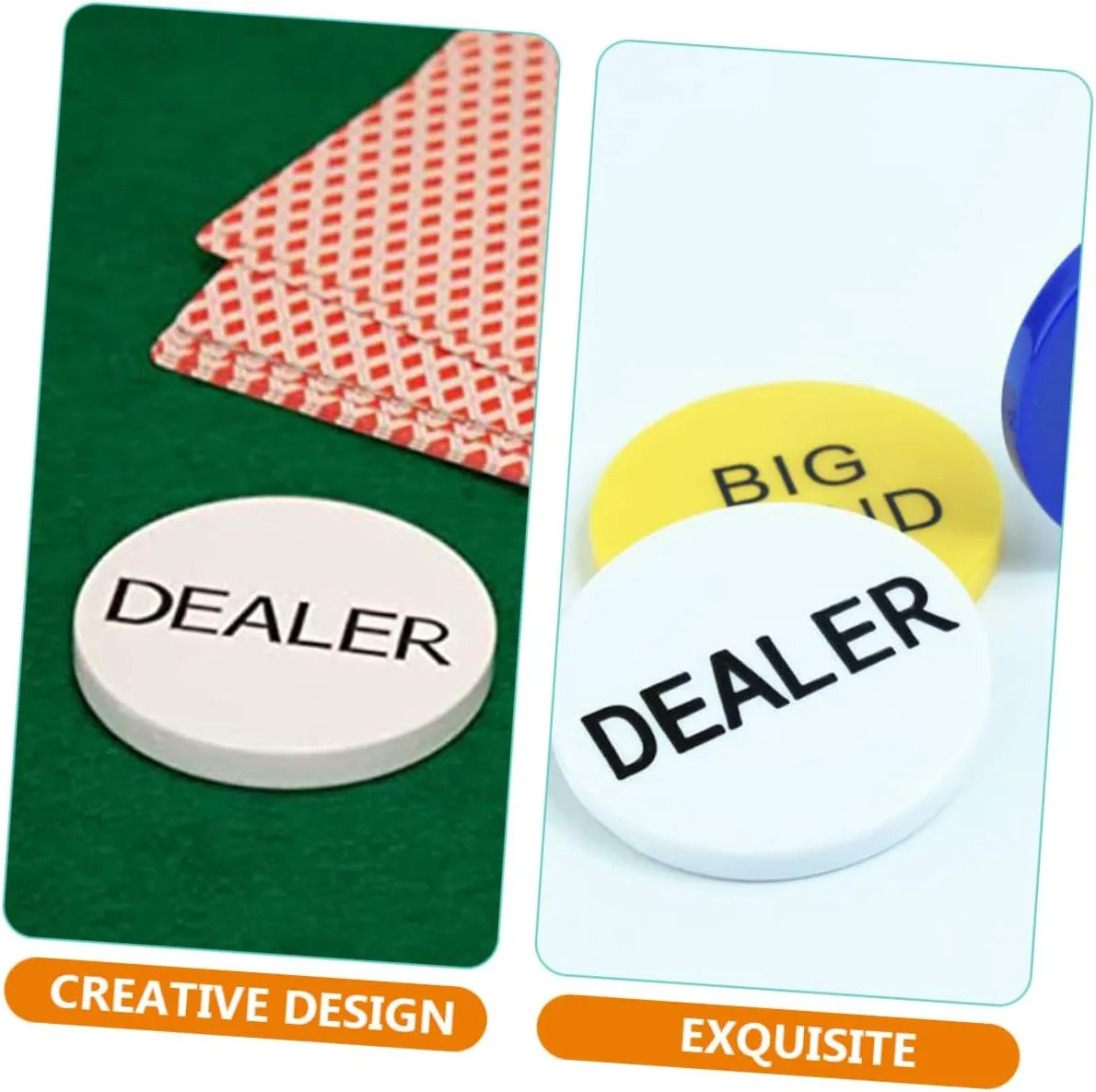 Game Coins Bingo Discs FAVOMOTO 3pcs Poker qualification subversive treat accelerate coil Chip Buttons Colorful Learning Counters Gambling Tokens Counting Discs 