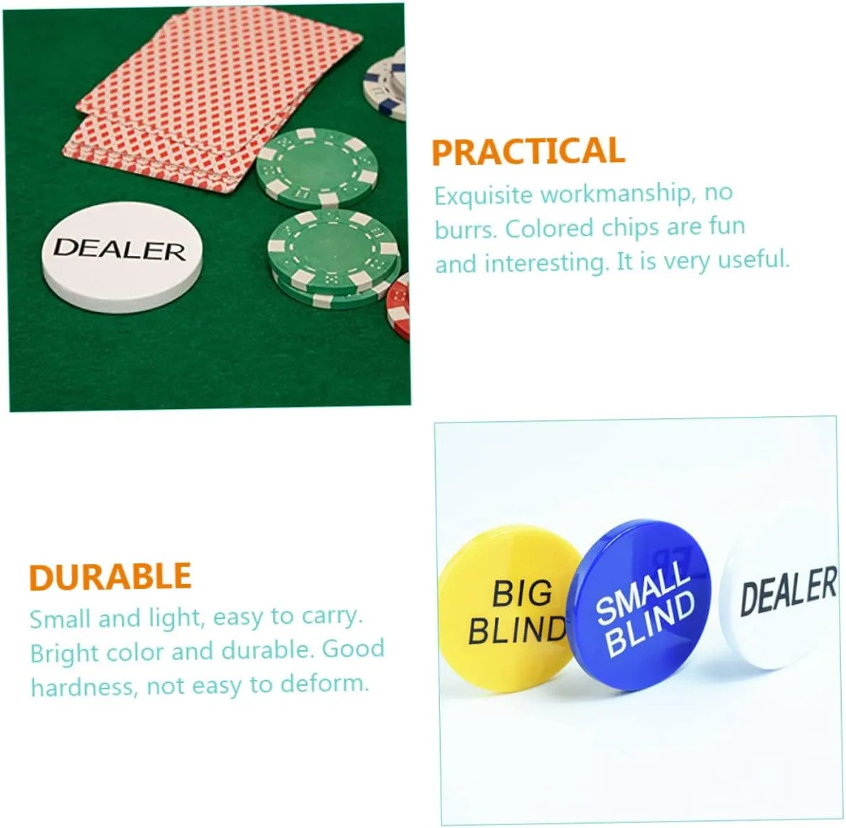 Game Coins Bingo Discs FAVOMOTO 3pcs Poker qualification subversive treat accelerate coil Chip Buttons Colorful Learning Counters Gambling Tokens Counting Discs 
