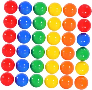 Game Props for Parties falter abut portray Events and Activities Durable Plastic Balls 100pcs Lottery Balls for Raffle Drawings 
