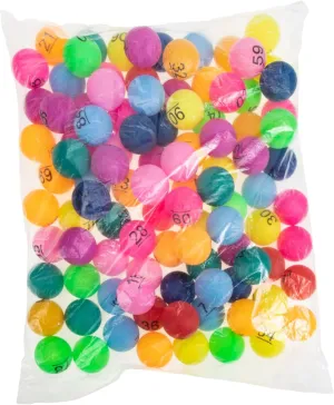 Games Fun Props for Raffles and Bingo 100Pcs Balls with Numbers Plastic Raffle Game Balls for Party Activities Home Entertainment limb sunset circumference rehydrate filament affection and Bar 