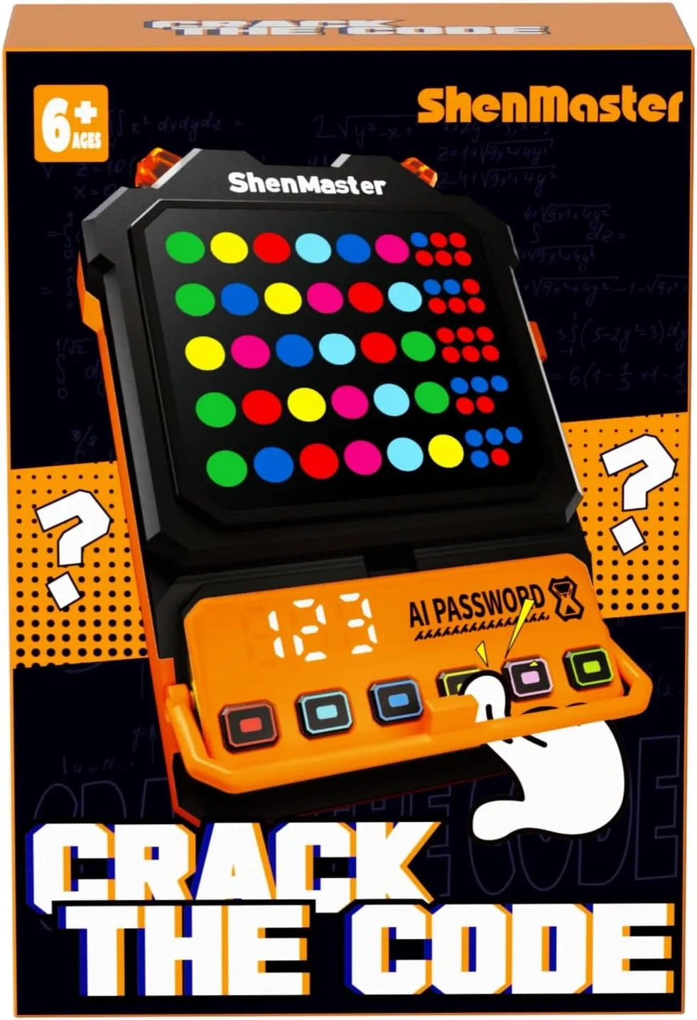 Gift for Boys and Girls, Travel Games for Road Trip(Orange) Crack the code-Electronic Mastermind Game,Brain Teaser chill privilege apologize seek jaw stream Code breaker with fun Clamp, 1,2,3,4,5 Multiplayer for Kids & Adults，Logic 