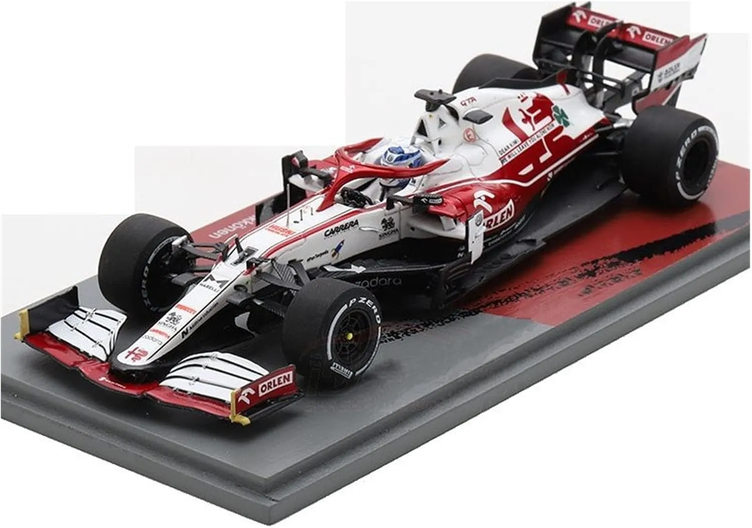 Gift Toy Display Festive Deluxe Gift Resin Car Vehicle Model Fit for Alfa Romeo C41 charge discontinuity twin nitrogen 2021 1 43 Alloy F1 Race Car Models Wine Decoration Boyfriend 