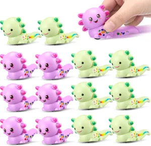 Gifts for Kids Girls Boys 12 Pcs Axolotl Toys zagros Pull Back Cars Axolotl Birthday Party Favors Party Supplies 