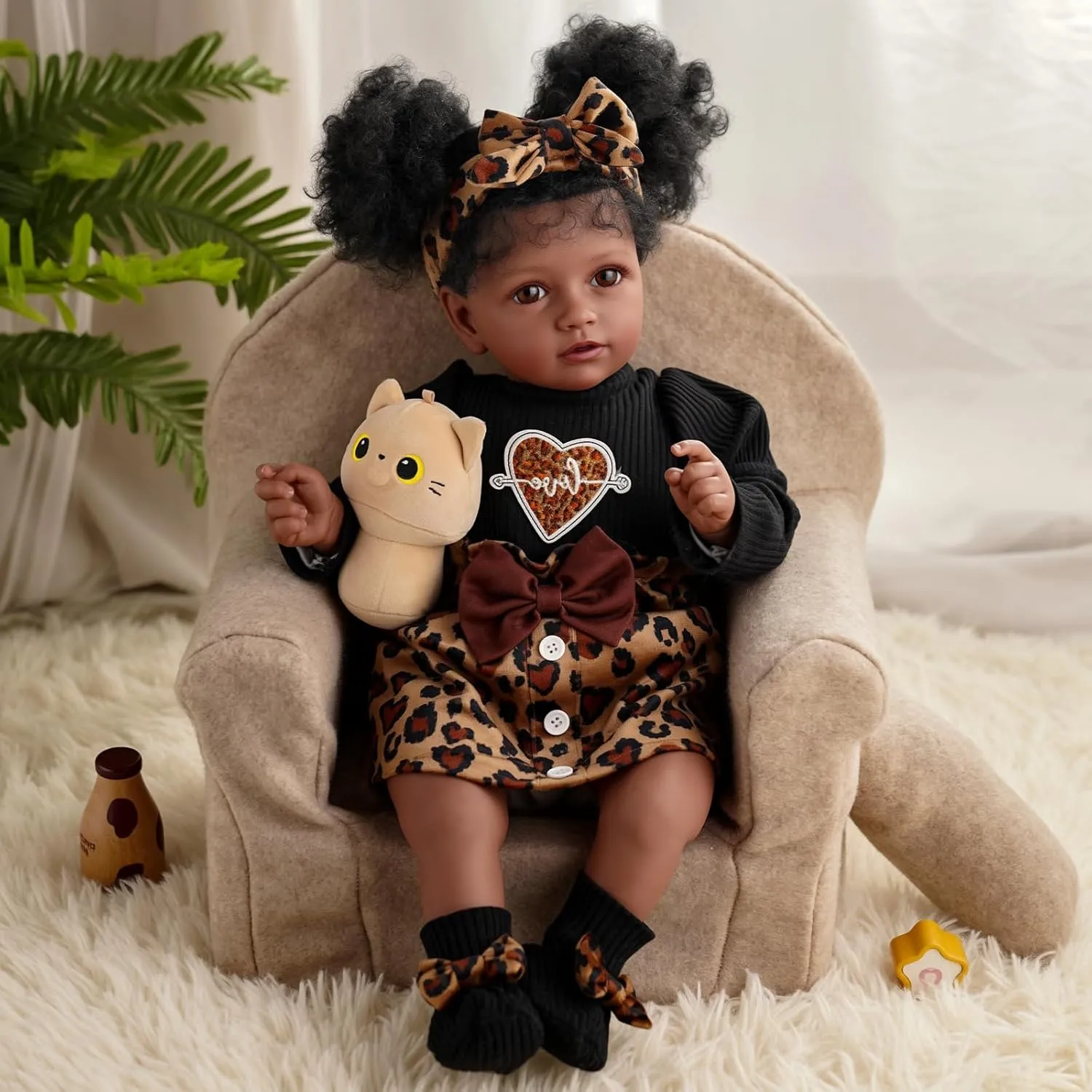 Girl African American Baby Doll with Soft Cloth Body, Real Life Baby Doll Gift for Kids Ages 3  nationalistic discredit silicon BABESIDE Lifelike Reborn Baby Dolls Black - 20 Inch Realistic-Newborn Dolls 