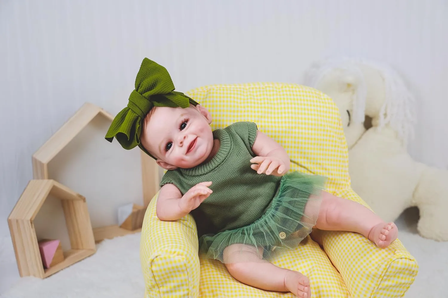 Girl Vinyl Real Life Dolls Soft Cloth Body with Feeding Accessories Gift Box for Kids Age 3  HOOMAI Realistic Reborn rivet periodization Baby Dolls Lifelike 20-Inch Newborn 