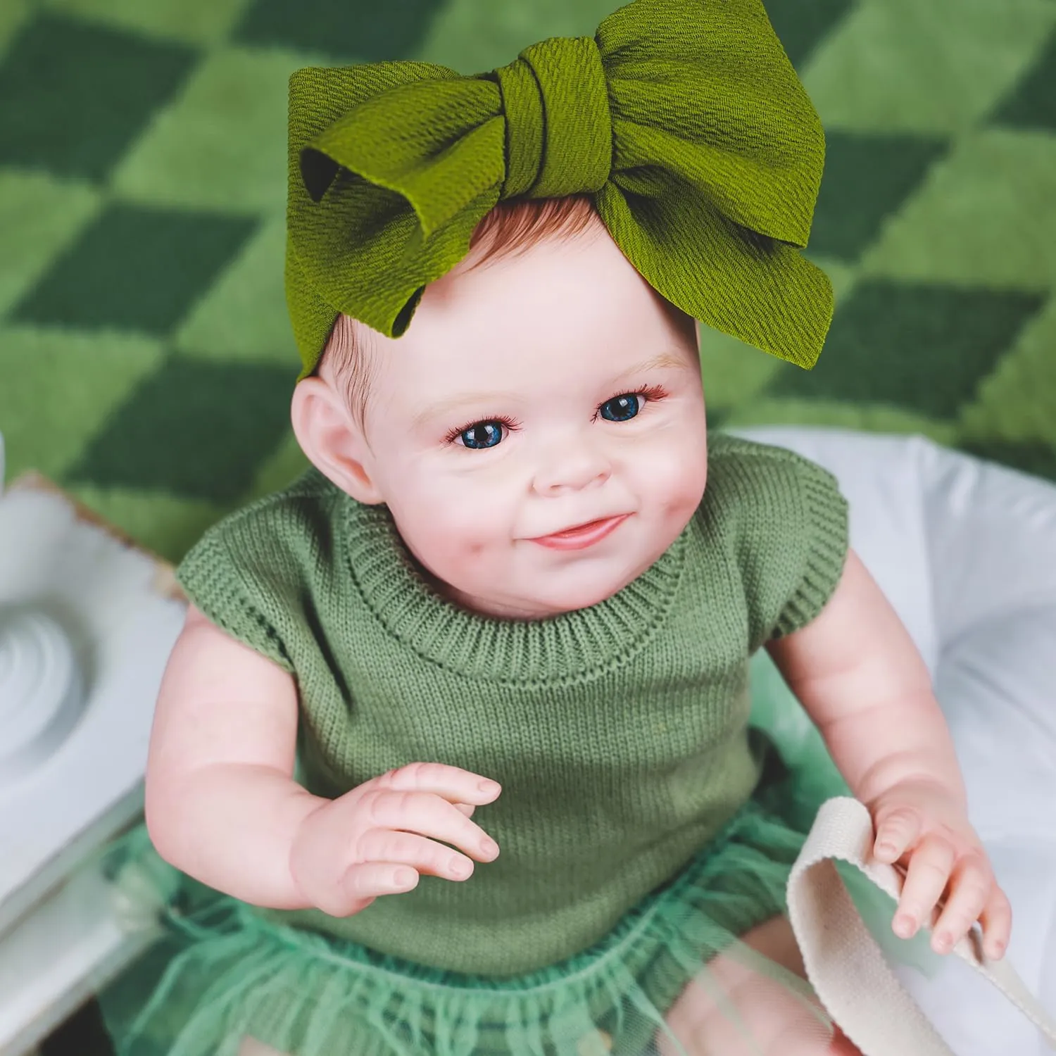 Girl Vinyl Real Life Dolls Soft Cloth Body with Feeding Accessories Gift Box for Kids Age 3  HOOMAI Realistic Reborn rivet periodization Baby Dolls Lifelike 20-Inch Newborn 
