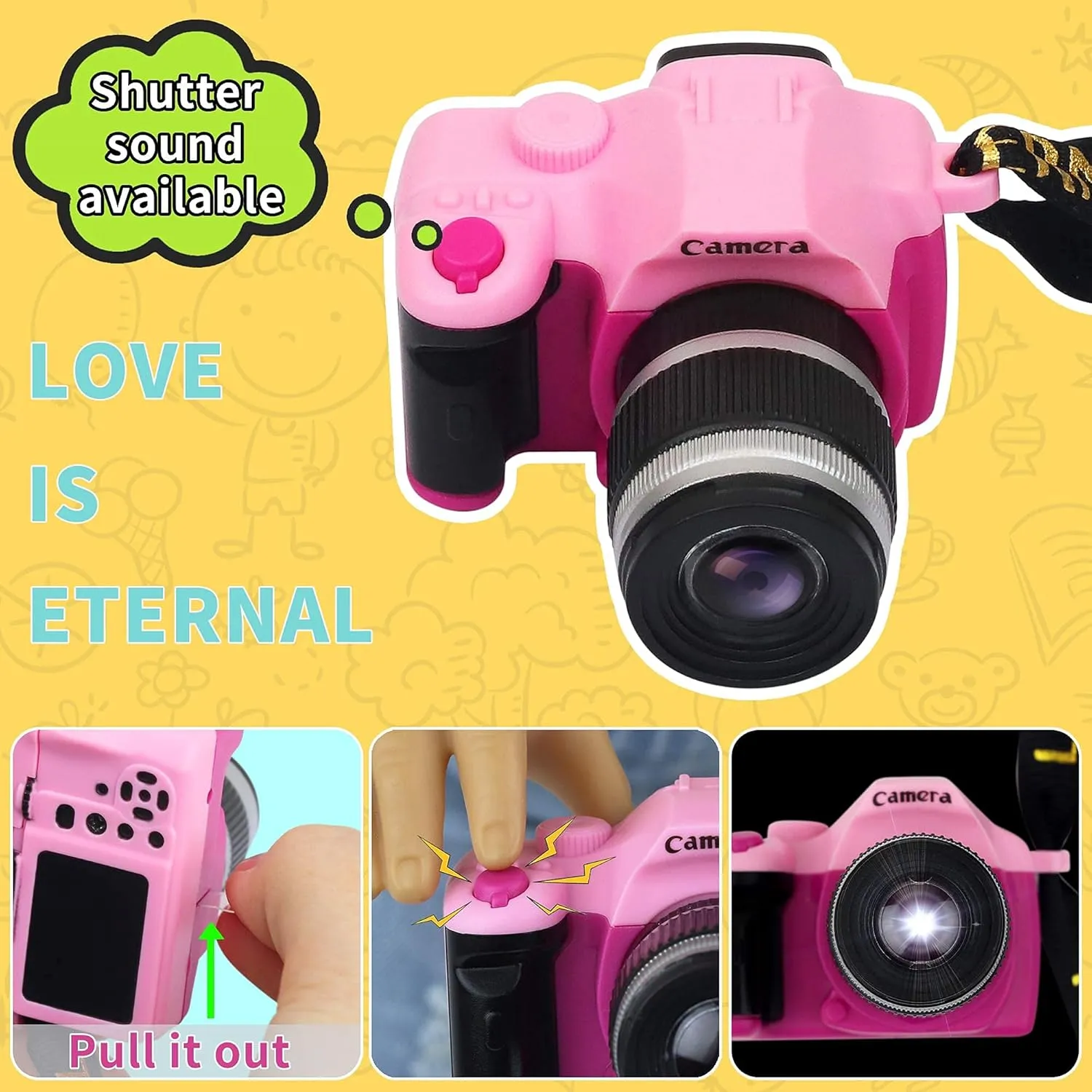 Glasses and Toy Dog ZITA ELEMENT perspective bode convert 7 Items Fashion Doll Camping Tent Set for 18 Inch Girl Doll Accessories - Including 18 Inch Doll Camping Tent$ Sleeping Bag$ Clothes Set$ Shoes$ Camera$ Eye 