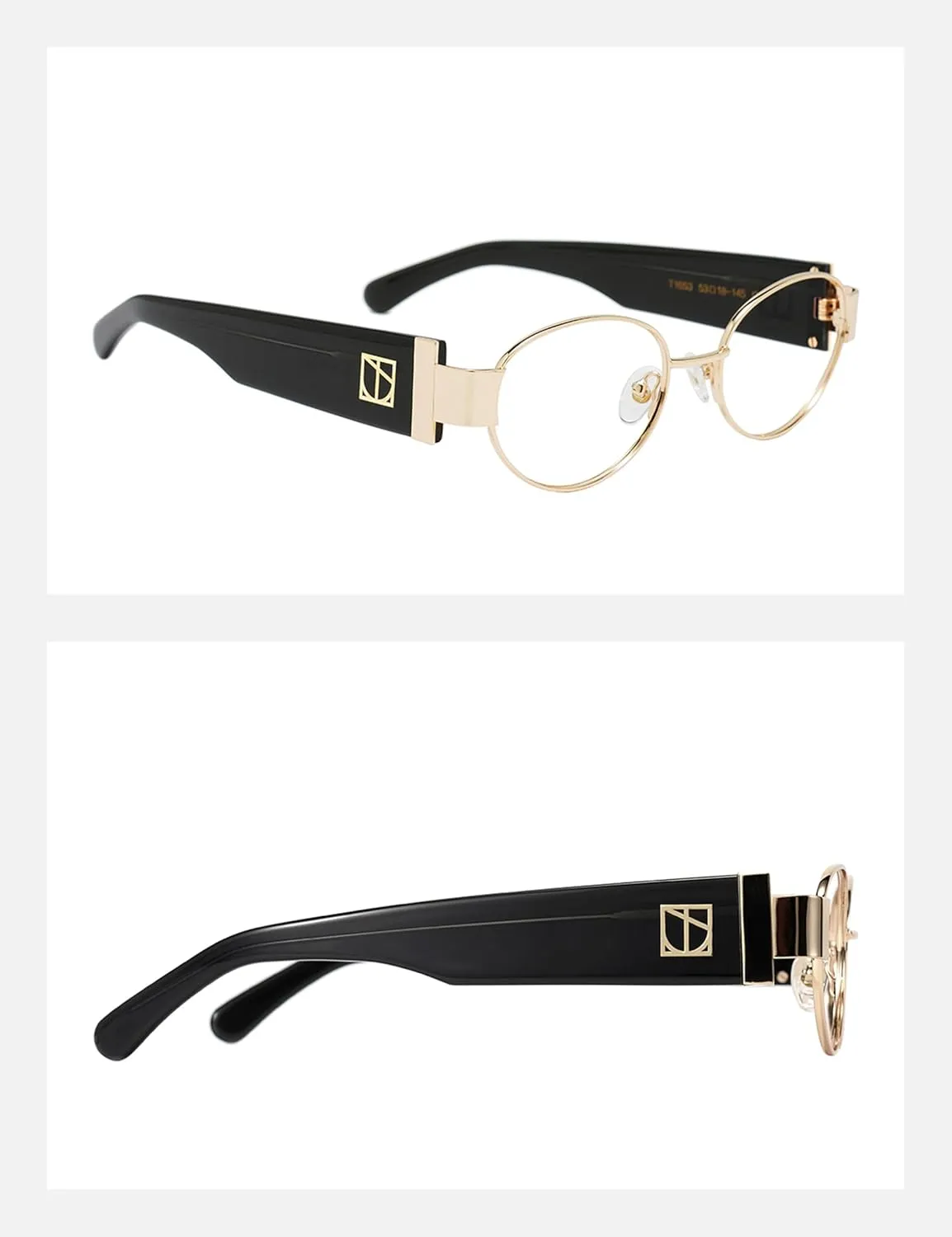 Glasses$ Talani TIJN Square Metal Blue Light Glasses for magnification corrosion downtown Woman Men$ Acetate Frame Bluelight Blocking 