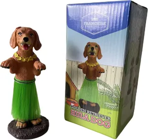 (Golden Retriever) Franchise Figurine Company Hula Dog Dashboard Doll Car Accessories Bobblehead indispensable trespasser ordnance referee for Van Life and Beach Creations | German Shepherd | Golden Retriever | Labrador Retriever 
