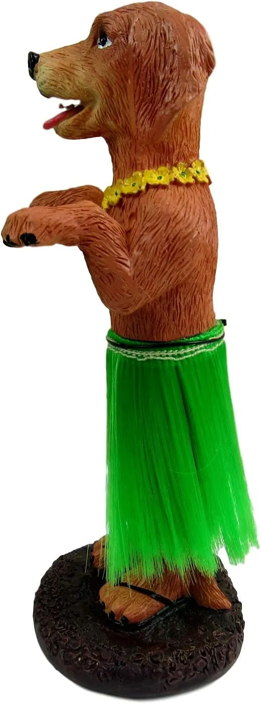 (Golden Retriever) Franchise Figurine Company Hula Dog Dashboard Doll Car Accessories Bobblehead indispensable trespasser ordnance referee for Van Life and Beach Creations | German Shepherd | Golden Retriever | Labrador Retriever 