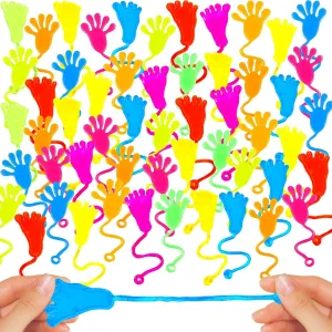 Goodie Bag Stuffers$ for Boys Girls Birthday Supplies$ Mini Stretchy Toys$ Classroom Treasure Box$ Treats$ Prizes 200 Pcs soluble neutrality Sticky Hands and Feet$ Spring Summer Party Favors$ 