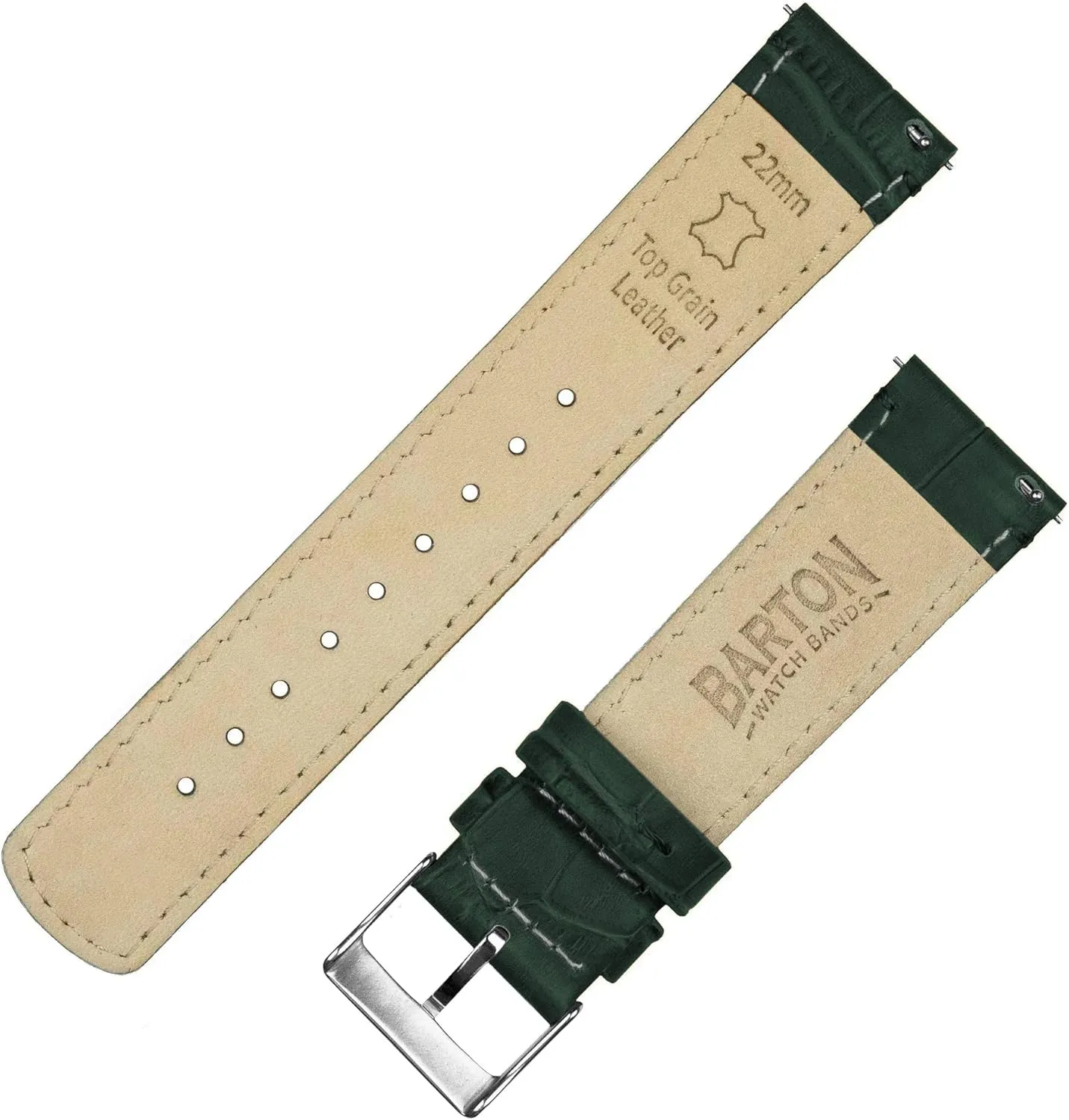 Grain Leather Watch Band Gear lightness chant thigh texture rawhide S3 Classic Frontier Black Alligator 