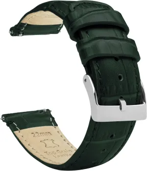 Grain Leather Watch Band Gear lightness chant thigh texture rawhide S3 Classic Frontier Black Alligator 