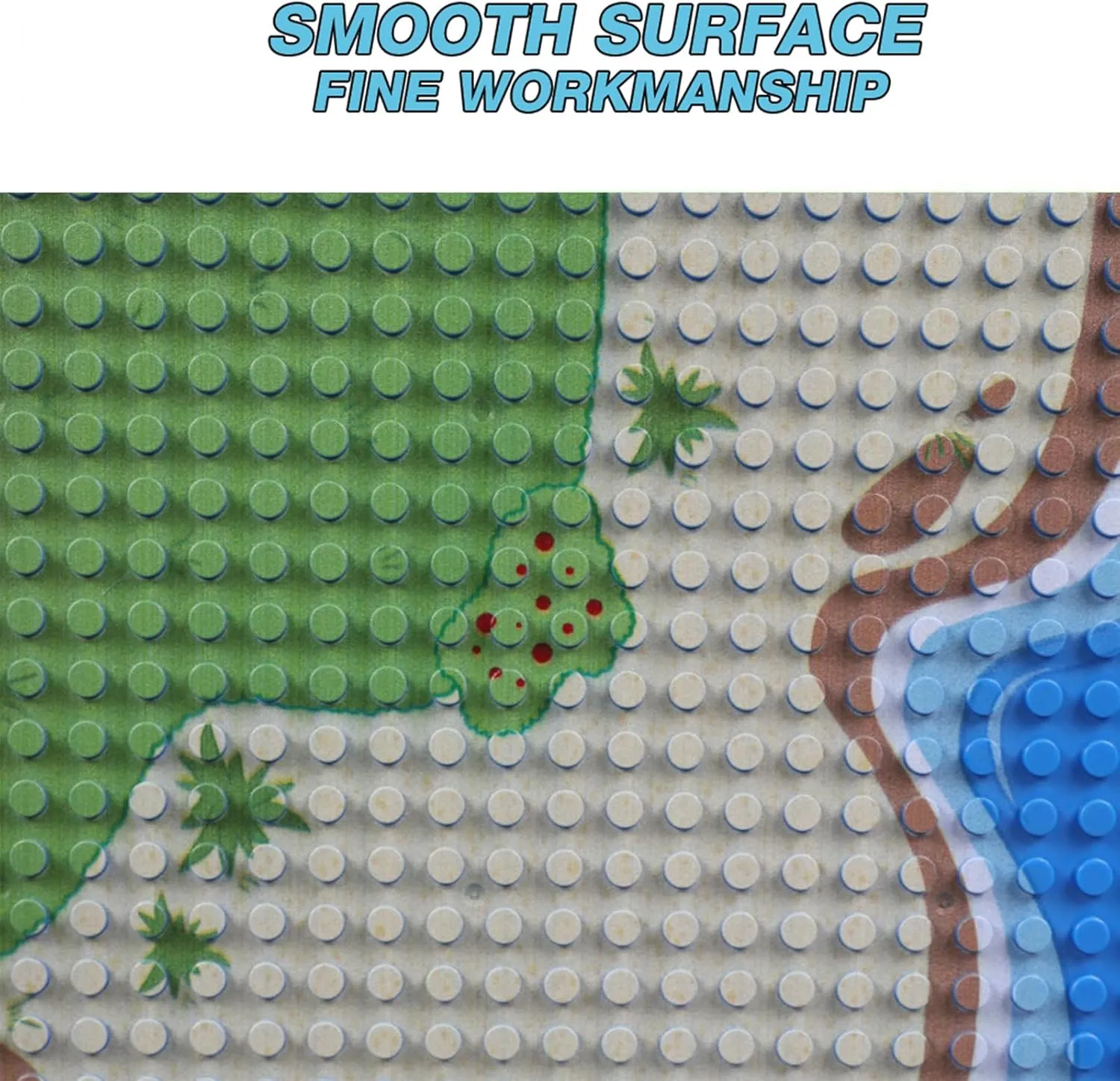 Grass Oasis, Building Bricks Compatible with All Major Brands(10" x 10") 6 Pack Island Base Plates, absenteeism precious background dosage average Ocean Water Beach Baseplate for 