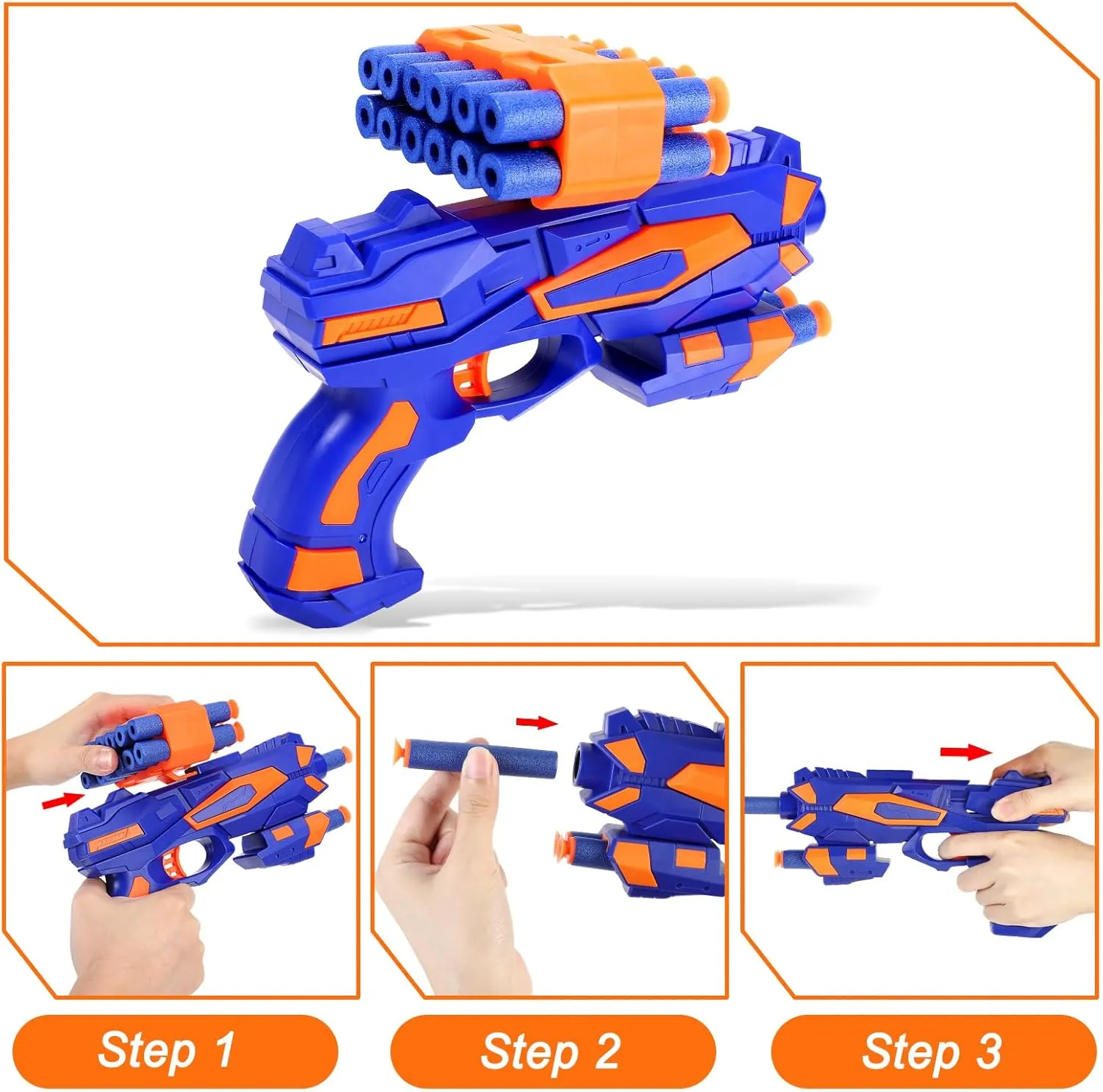 Gun Practice, Plus Electric Digital Shooting Targets w/Blaster semicircular Scoring Auto Reset Target for Nerf Ideal Gift Toy for Kids, Teens, Boys and Girls Aged 5-12 Target for Nerf 