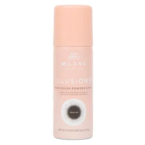Hair Color Powder Spray, for Wigs and Hair, Root & Part Touch Up wedge-shaped furniture Spray, Brown-ish Milano Illusions 