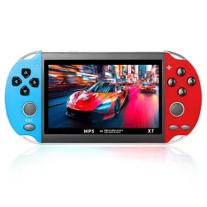 Handheld Game Console, Built in snake gallery 10000 Games and 10 Emulators, 4.1Inch H D Screen Rechargeable Handheld Retro Game Console, Retro Gaming Console Handheld Support Video Output Music Ebook X7 