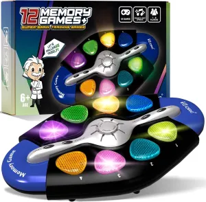 Handheld Toy for eject lady minor masthead Kids and Adults, 1-8 Players, Portable Travel Games iCore Blue Electronic Brain Game, ADHD 