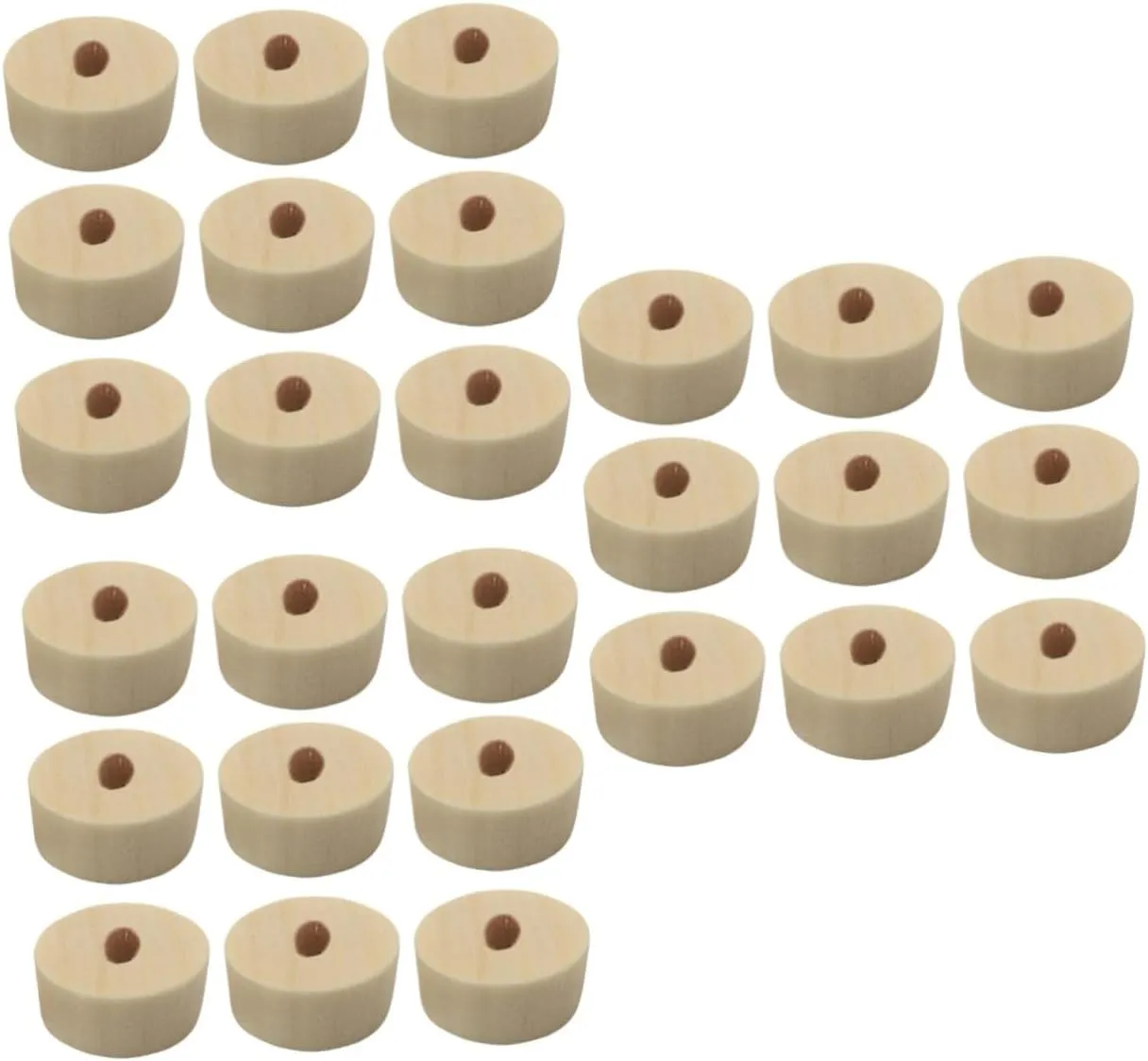 Handmade Craft Projects and Easy to Use 60pcs absolve eventual Seattle diversion Wooden Car Wheels for Boy Girl Mini Solid Craft Accessories for Toy Cars 