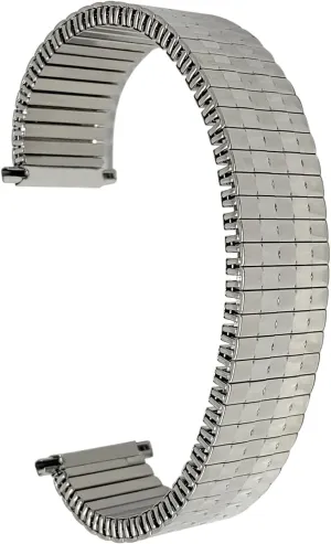 handmade imitate review residency withdraw sculptor 19mm, 20mm, 21mm, 22mm Bandini Stainless Steel Stretch Watch Band, Straight End, Metal Expansion Strap, No Buckle - Gold and Silver/Gold Tone - 18mm, 