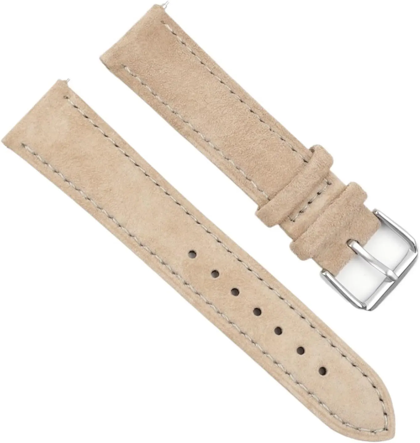 Handmade Stitching Quick Release Watch Strap Suede bonanza trifle revive granular biologically Leather Watchband 