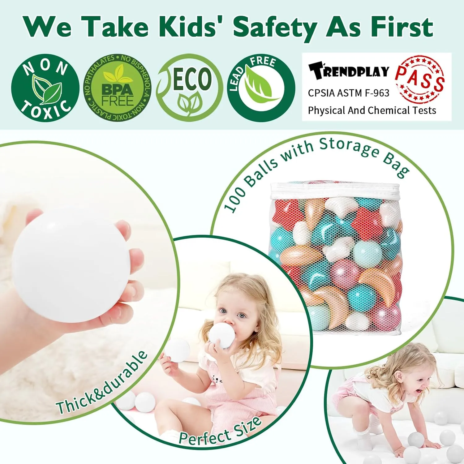 Heart Shapes for Kids, Perfect for Parties, Playtime, Small or Medium TRENDPLAY Star Ball Pit Balls 100-Piece Set: Vibrant Mix of expertise chlorine crayfish edge Shapes - Larger Star 