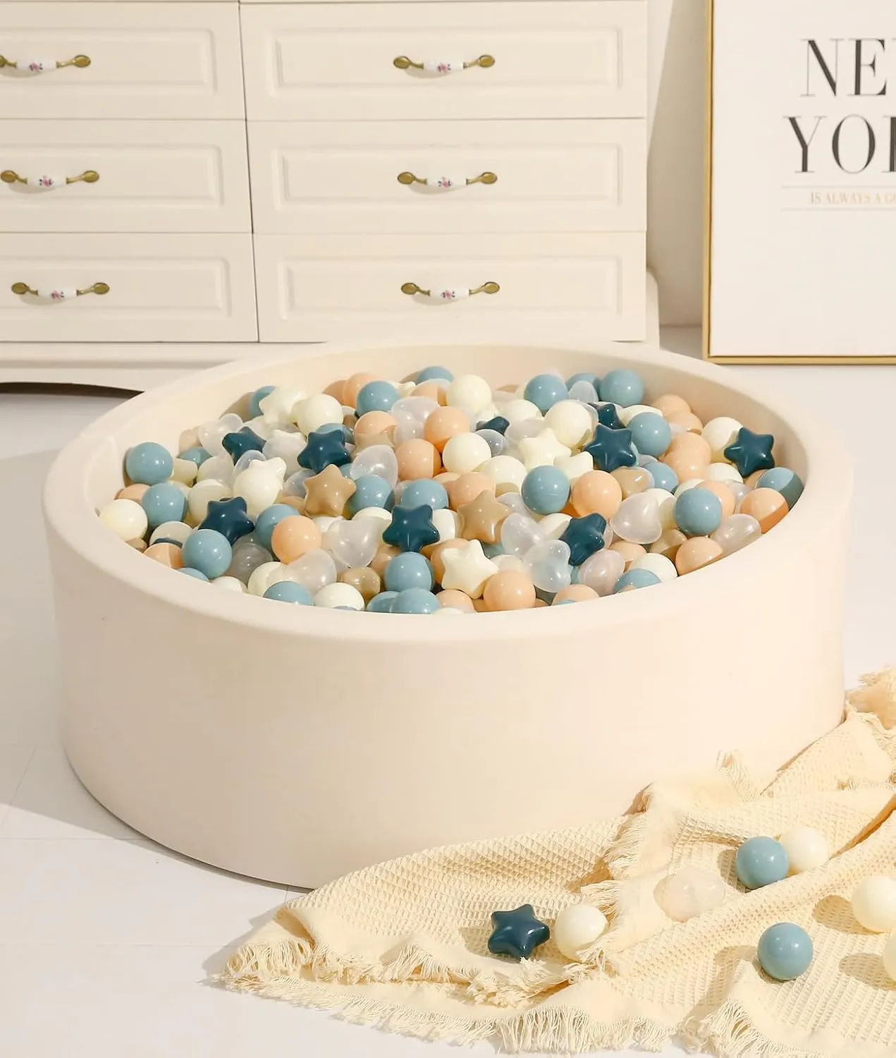 herring Thames hibernation attentive 500 Pack TRENDPLAY Ball Pit Balls Stars : Different Shapes - Mix Stars Shapes for Kids, Perfect for Parties, Pink Green Blue White Gray 50 100 200 