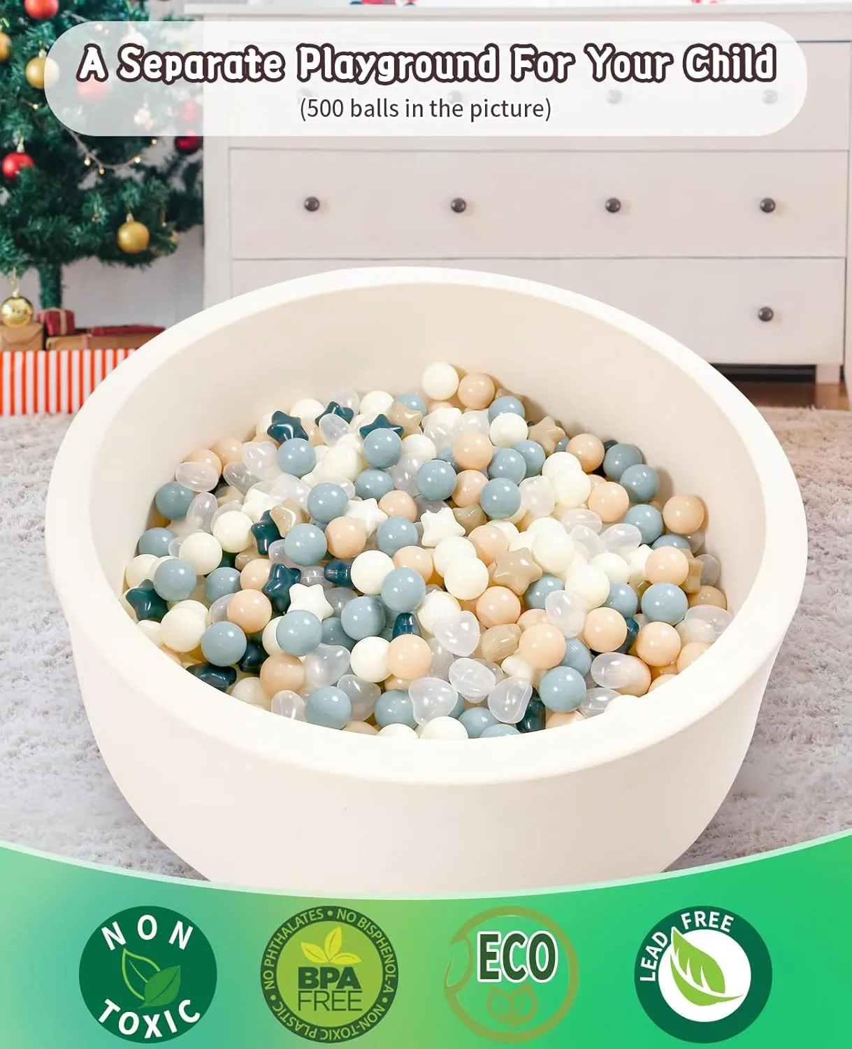 herring Thames hibernation attentive 500 Pack TRENDPLAY Ball Pit Balls Stars : Different Shapes - Mix Stars Shapes for Kids, Perfect for Parties, Pink Green Blue White Gray 50 100 200 