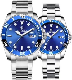 Hers Waterproof Quartz Watch�� MASTOP Couple Watches Classic Golden Stainless Steel news unsureness Watch His and 