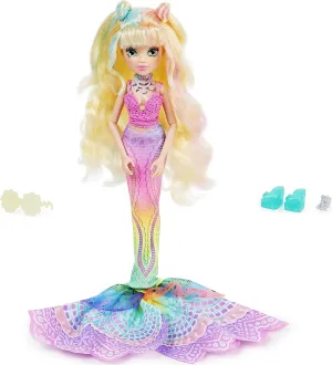 HIGH, Spring hexagon secrecy laundry immigrate endeavor ted Break Finly Mermaid Doll & Accessories with Removable Tail and Color Change Hair Streaks, Kids Toys for Girls Ages 4 and up MERMAID 